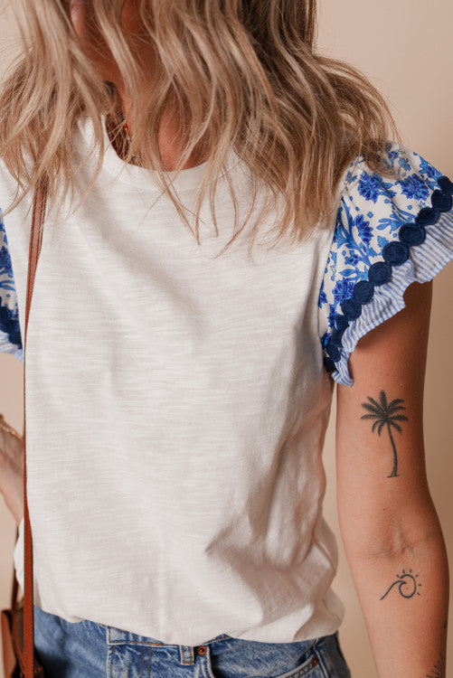 Bluebird Patchwork Top
