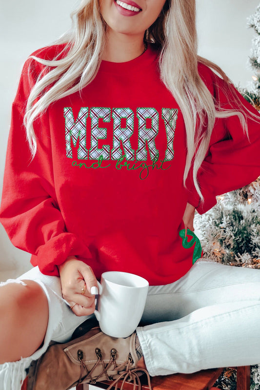 Merry & Bright Sidebows Sweatshirt