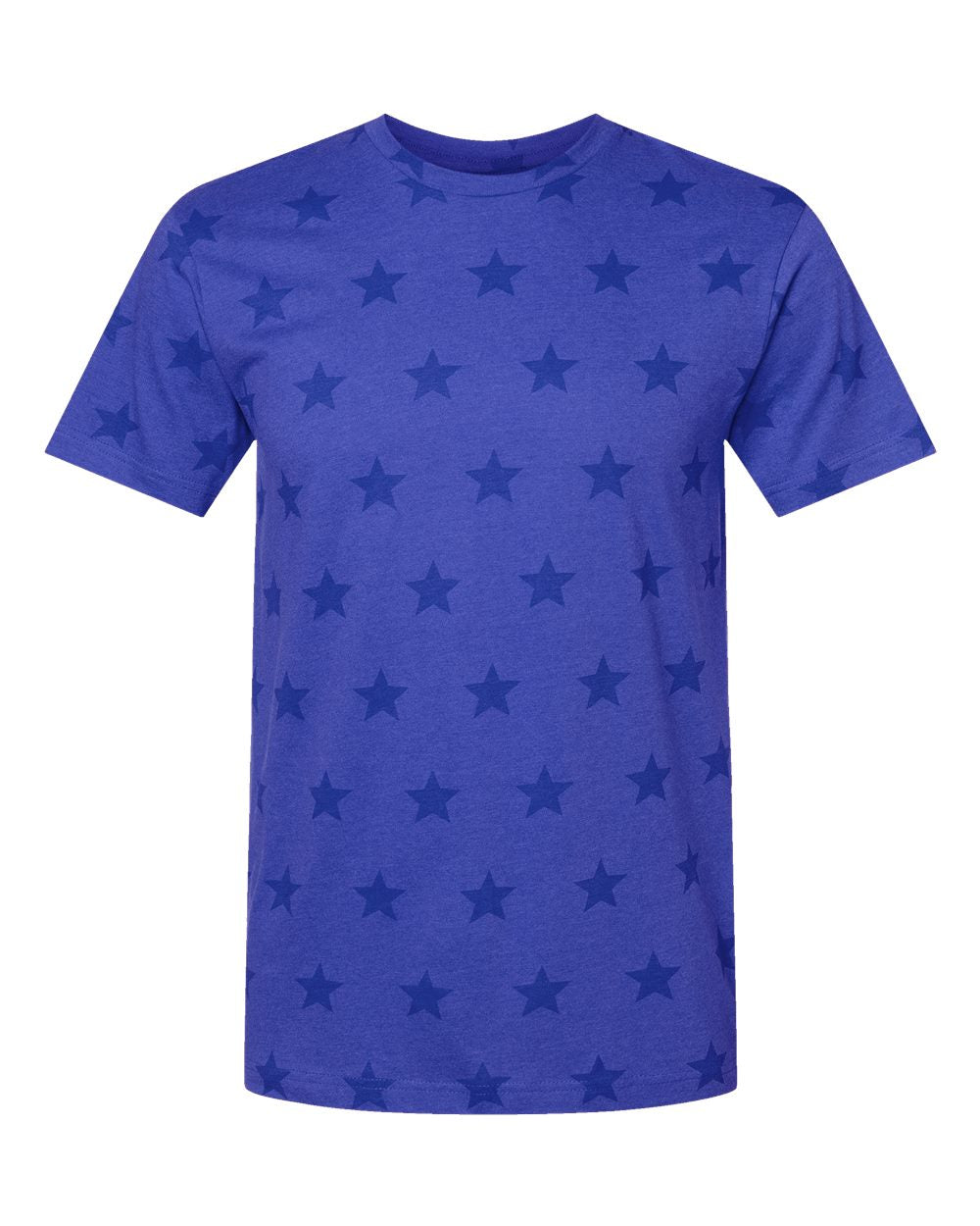 "Build A Tee" Star Print Short Sleeve Blank T-Shirt