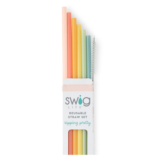 Good Vibrations Reusable Straw Set - Swig