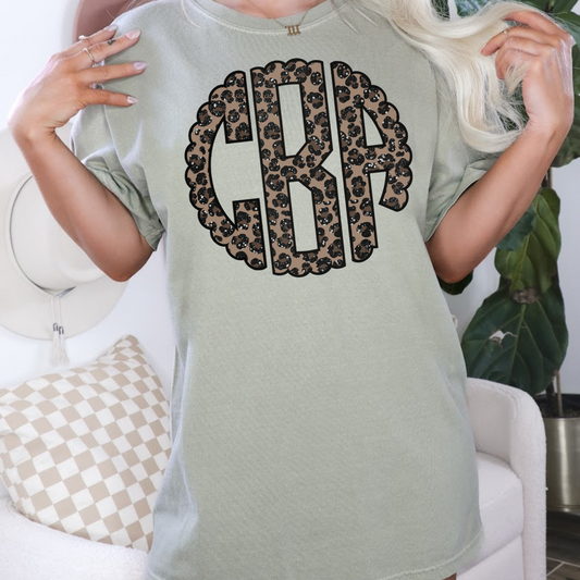 Leopard Monogram Sweatshirt