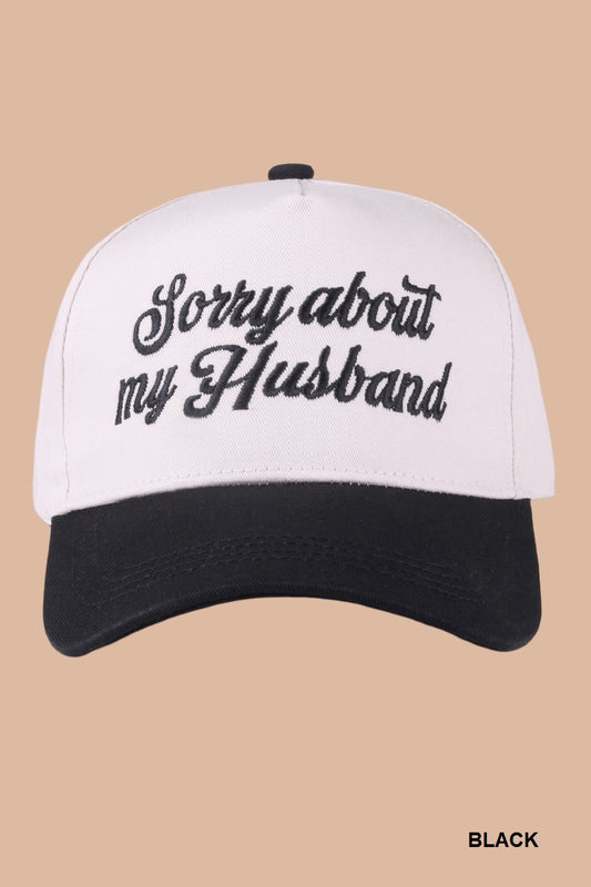 Sorry About My Husband Two-Tone Dad Cap