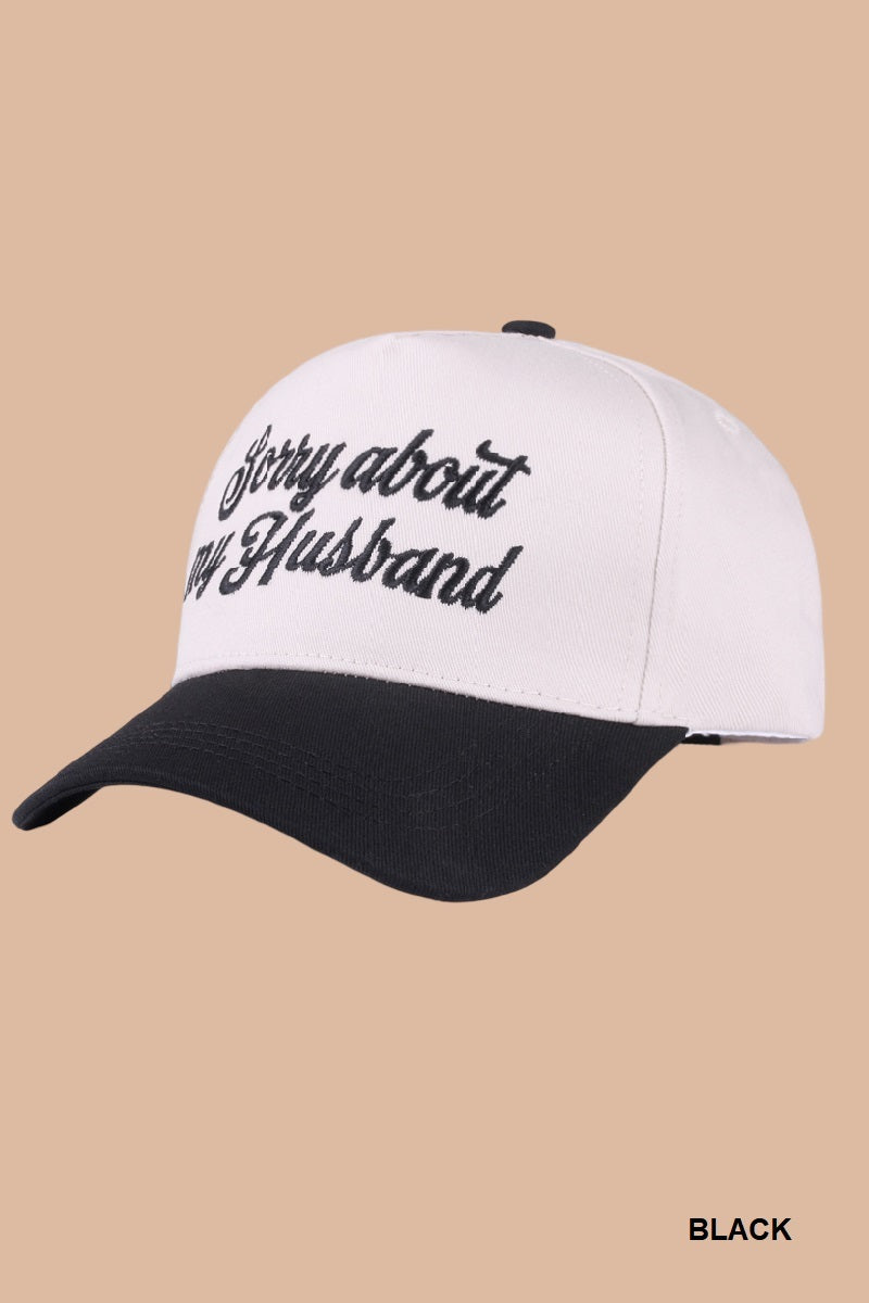 Sorry About My Husband Two-Tone Dad Cap