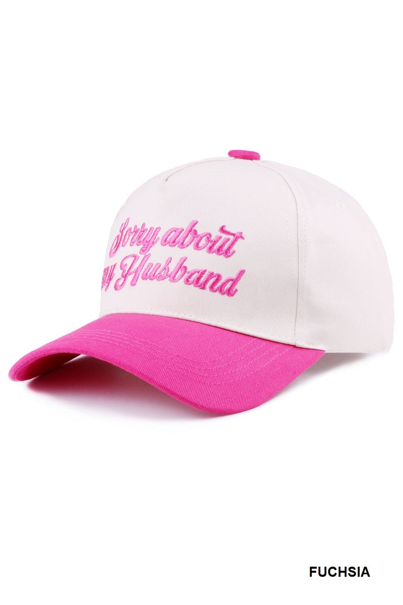 Sorry About My Husband Two-Tone Dad Cap