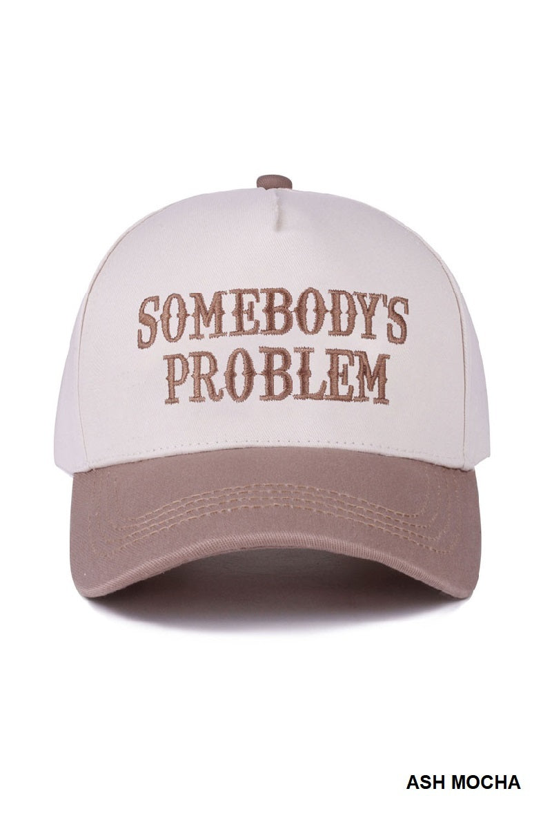 Somebody’s Problem Two-Tone Canvas Dad Cap