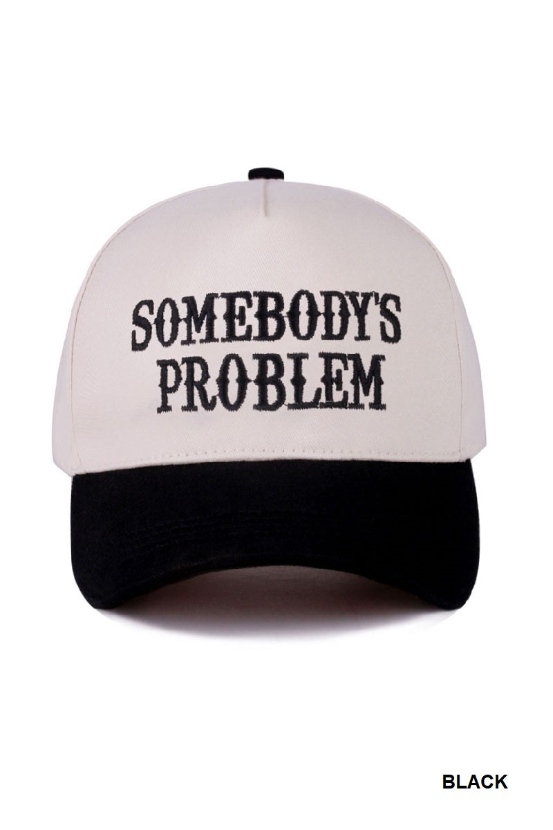 Somebody’s Problem Two-Tone Canvas Dad Cap