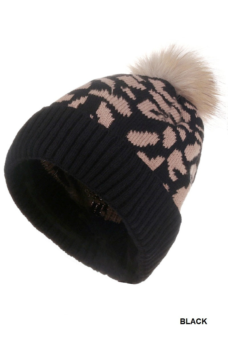 The Wild Side Pom Beanie