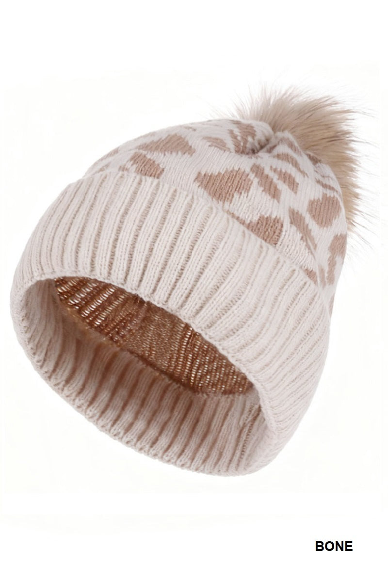 The Wild Side Pom Beanie
