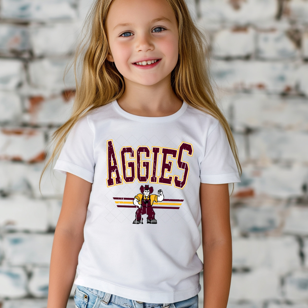 Aggies Distressed Warp