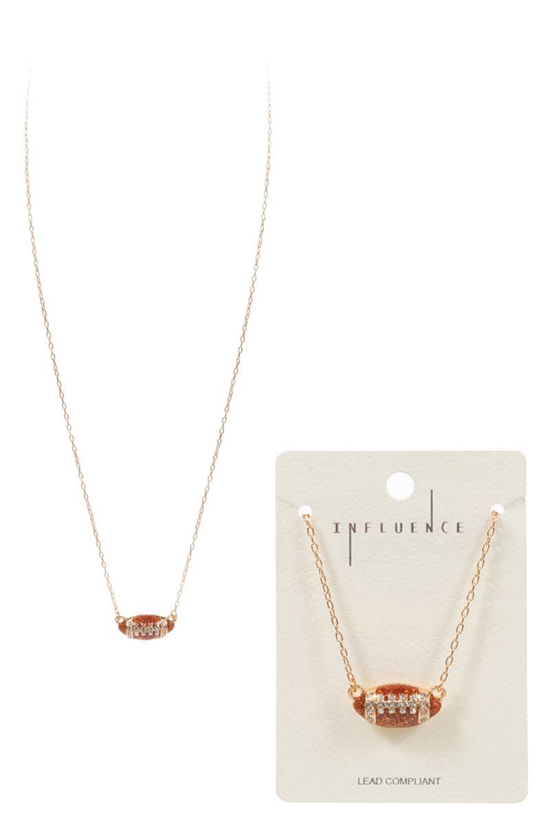 First Down Football Necklace