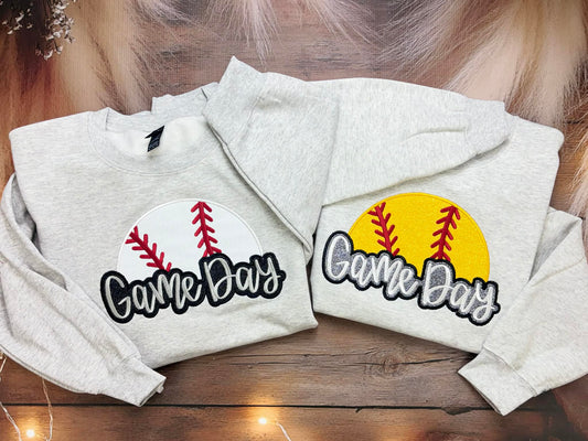 Game Day Glitter Applique Embroidery
