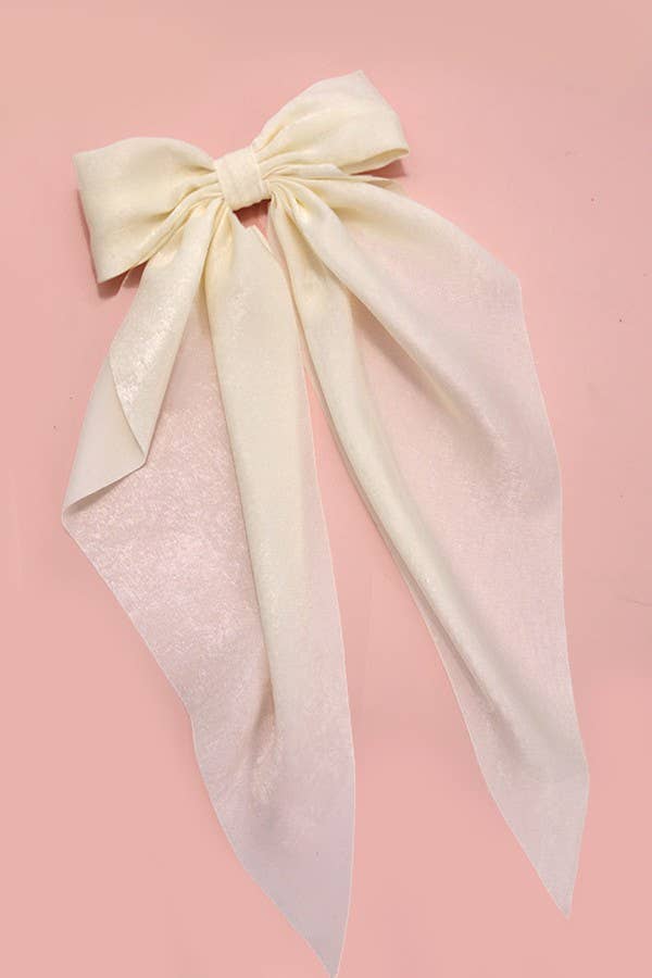 ✨ Organza Sheer Bow Ribbon Hair Clips ✨