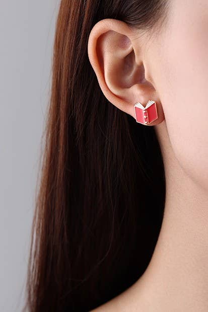 Back to School Teacher Pencil & Book Earrings