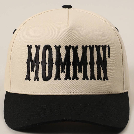 MOMMIN' Embroidered Two-Tone Trucker Hat