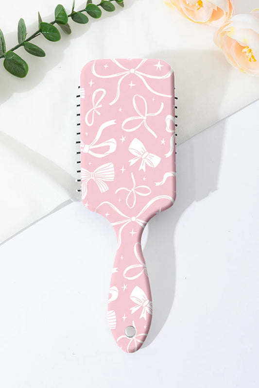 Pretty in Pink Bow Hairbrush