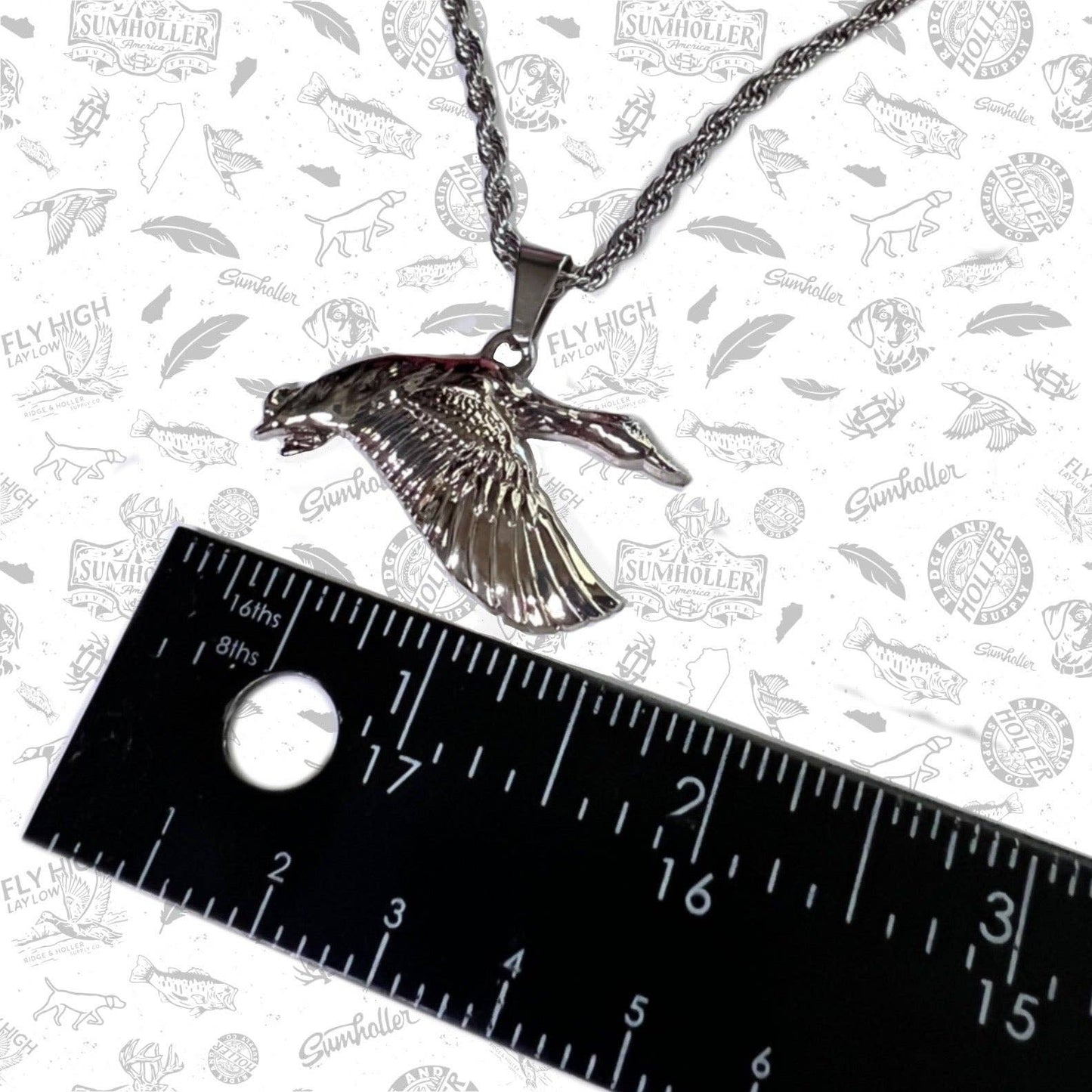Mallard Stainless Steel Necklace and Pendant