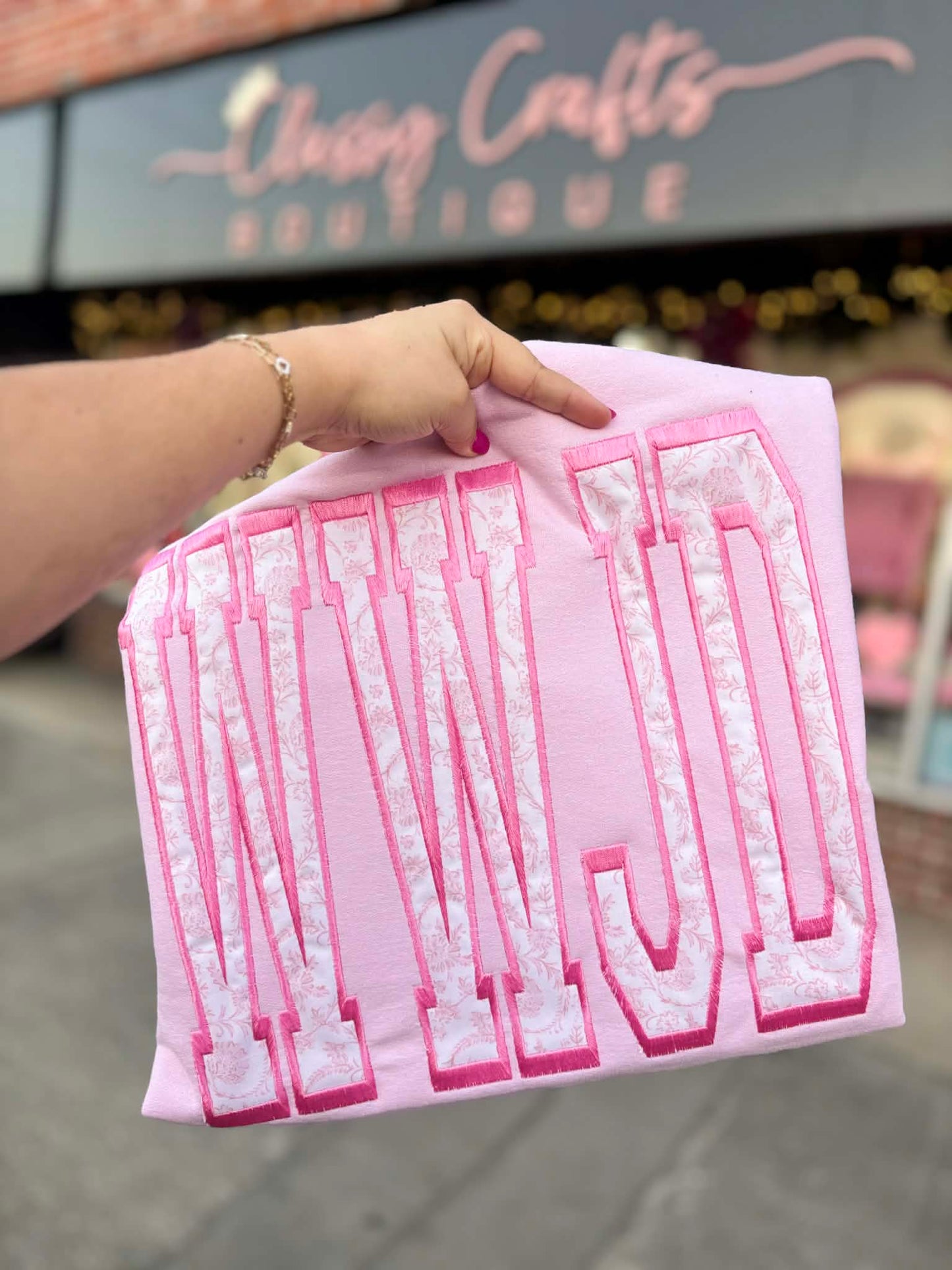 Huge WWJD Fabric Applique Embroidery