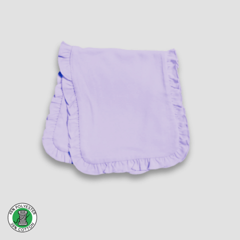 Baby Ruffle Trim Burp Cloth-Includes Basic Personlization!