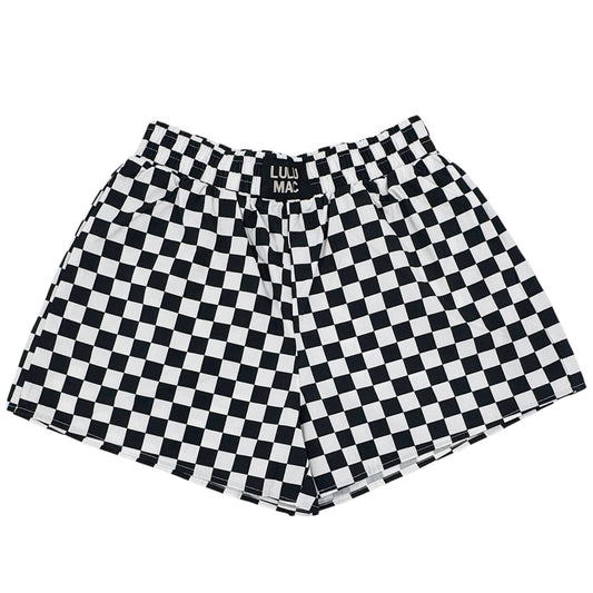 BXCK-BLACK WHITE CHECK BOXER SHORT