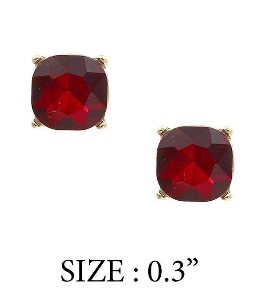 Small Red Studs