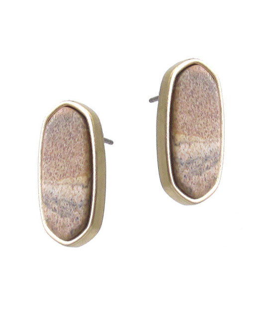 Natural Stud Earring